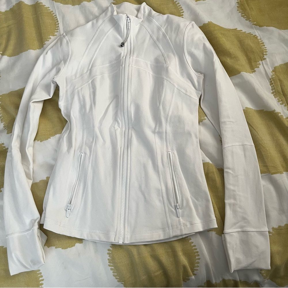 Lululemon white define jacket luon size 8